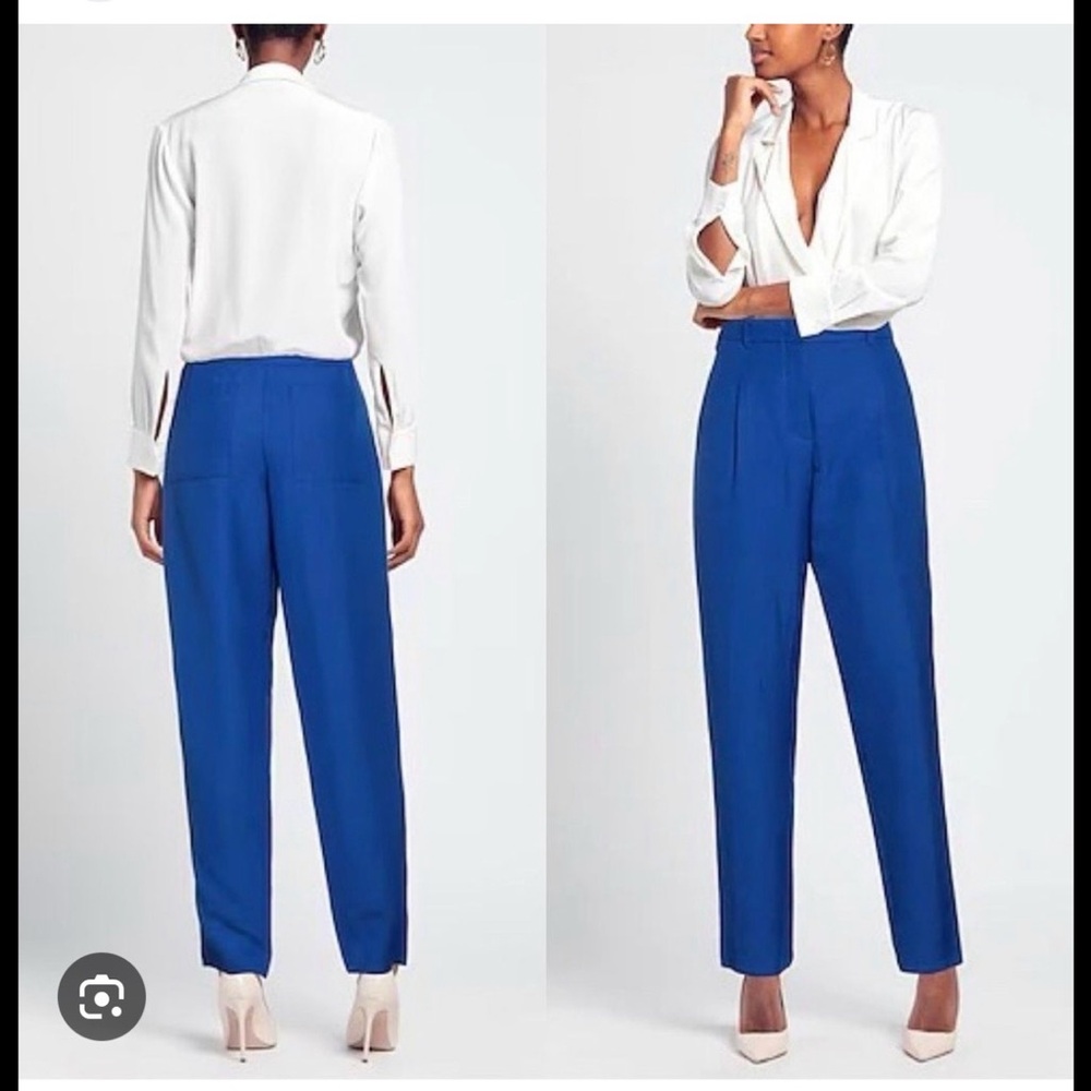 Chic Royal Blue Women's Trousers